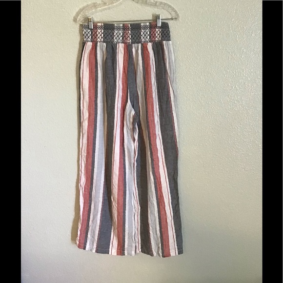 Style Me  Linen Blend Wide Leg Pant - Picture 7 of 7